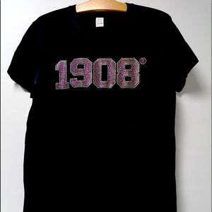 COPY - Alpha Kappa Alpha 1908 Rhinestone Bling T-Shirt size 2XL 2 Pieces